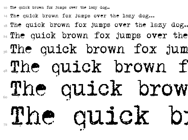 DK P.I. font waterfall